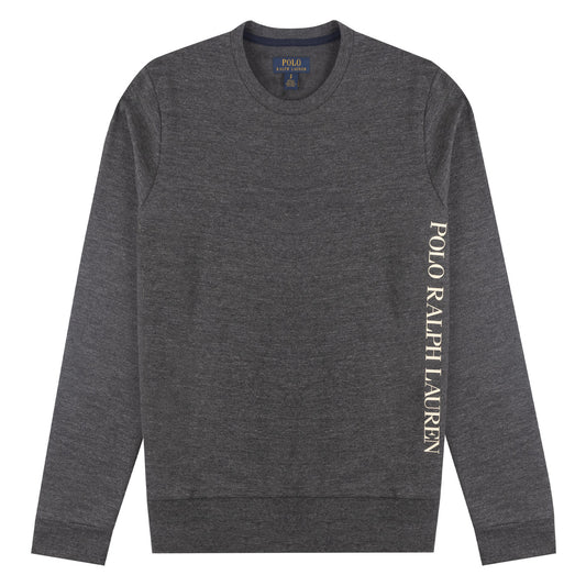Polo Ralph Lauren L/S Crew Sleep Top Charcoal Heather - The Sporting Lodge