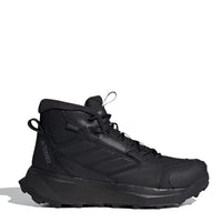 Adidas Terrex Winter Leather Mid Cut Boots Core Black / Core Black / Grey Four - The Sporting Lodge