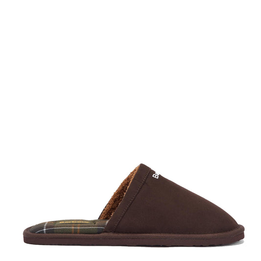Barbour Everitt Mule Slipper Brown - The Sporting Lodge