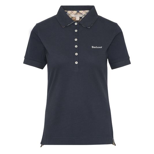 Barbour Womens Portsdown Top Navy/Hessian - The Sporting Lodge