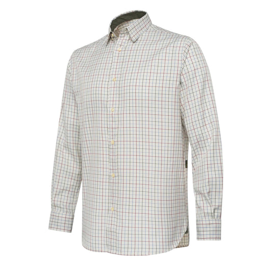 Beretta Charlow LS Shirt Ivory / Blue Check - The Sporting Lodge