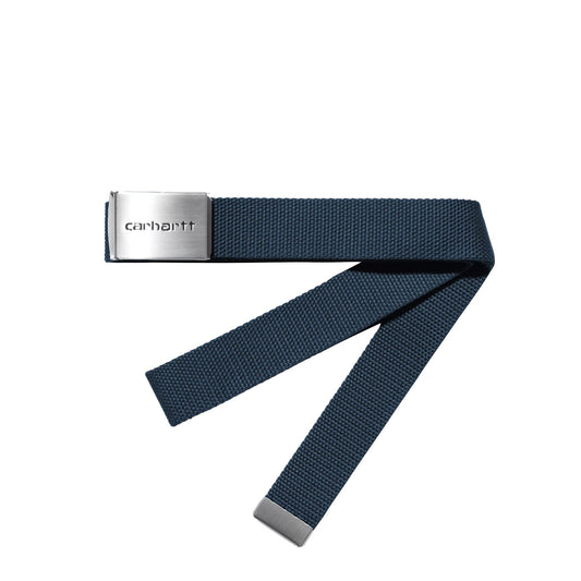 Carhartt WIP Clip Belt Chrome Ink - The Sporting Lodge