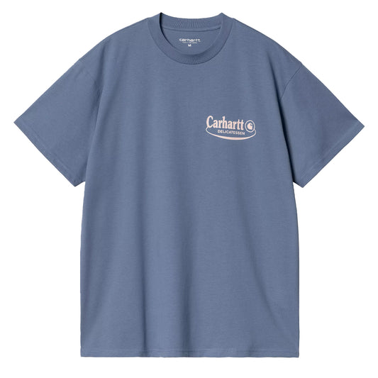 Carhartt WIP S/S Catalogue T-Shirt Blue Iris / Air Pink - The Sporting Lodge