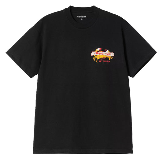 Carhartt WIP S/S Crab Paint T-Shirt Black - The Sporting Lodge