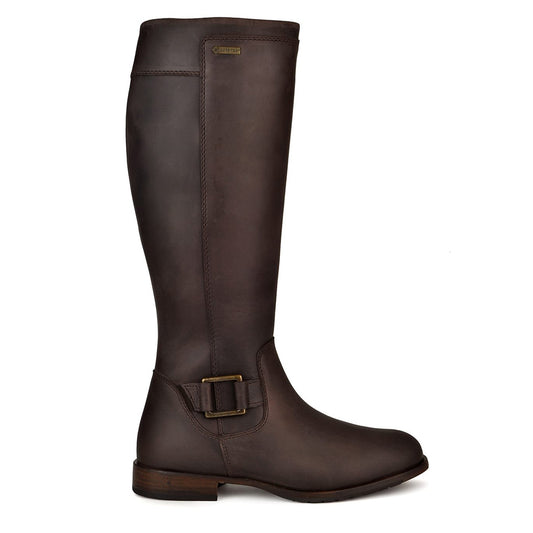 Dubarry Womens Limerick Gore-Tex Leather Boots Old Rum - The Sporting Lodge