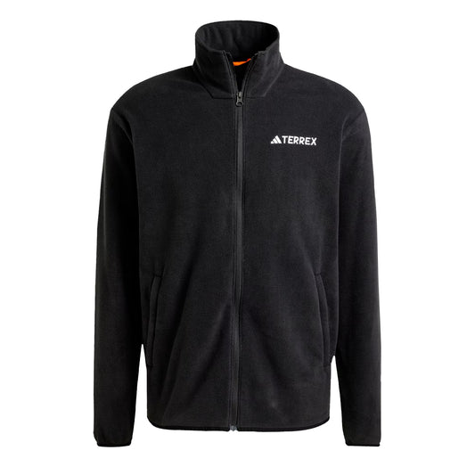 Adidas Terrex Multi Essentials Full-Zip Fleece Jacket Black - The Sporting Lodge