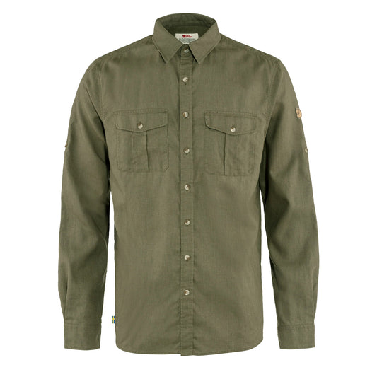 Fjallraven Ovik Travel Shirt LS Green - The Sporting Lodge