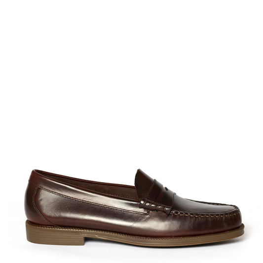 G.H Bass Easy Weejun Larson Pull Up Chocolate Leather - The Sporting Lodge