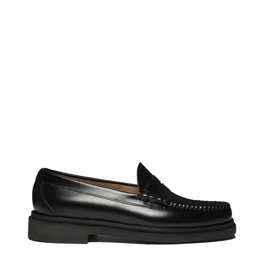 G.H Bass Weejun Step Larson Moc Penny Black Leather - The Sporting Lodge