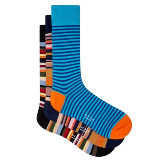 Paul Smith 3-Pack Socks Signature Stripe - Multicolour - The Sporting Lodge