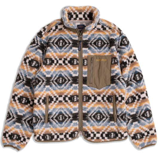 Pendleton Zip Through Fleece Jacket Abiquiu Sky - The Sporting Lodge