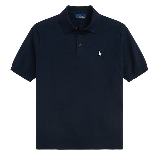 Polo Ralph Lauren Short Sleeve Pullover Standard Hunter Navy - The Sporting Lodge