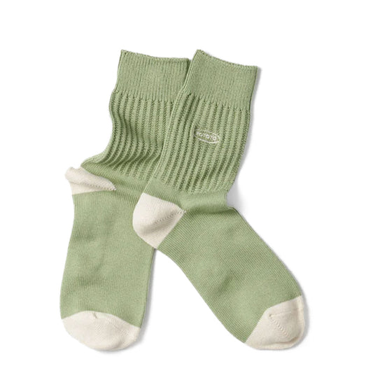 Rototo Womens Oval Logo Sock Sage Green - The Sporting Lodge